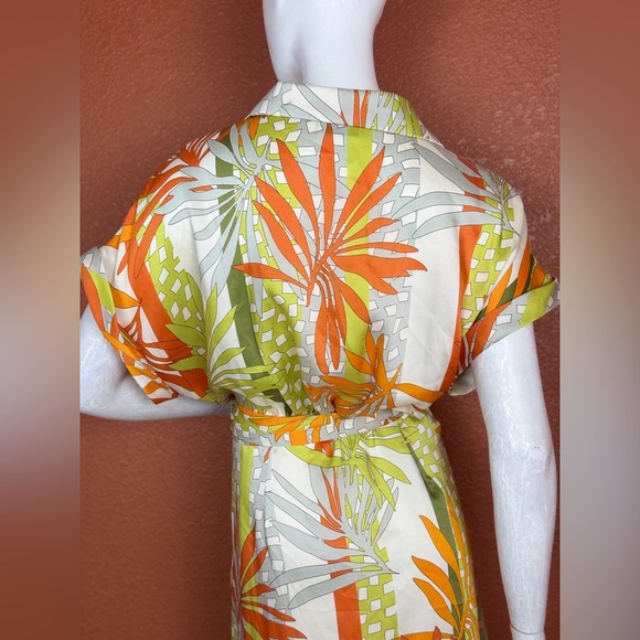 Dress Forum Los Angeles Tropical Print Maxi Dress Size Medium - Picture 10 of 17